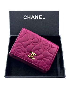 Chanel Wallet Camellia Stitch Trifold